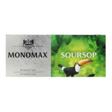 Чай зелений китайський байховий дрібний Soursop Monomax к/у 25х1.5г