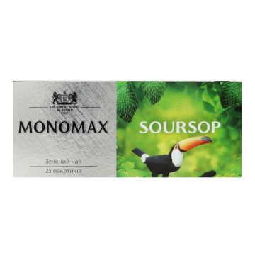 Чай зелений китайський байховий дрібний Soursop Monomax к/у 25х1.5г