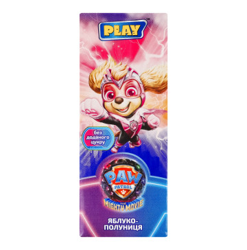 Сік відновлений з м'якоттю пастеризований Яблуко-полуниця Paw Patrol Play т/п 200мл