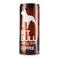Напій енергетичний безалкогольний сильногазований Coffee Pit Bull з/б 250мл