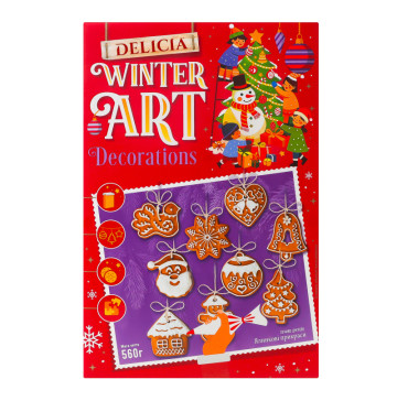 Печиво цукрове Ялинкові прикраси Delicia к/у 560г