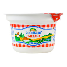 Сметана 20% Селянська ст 180г