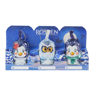 Фігури з молочного шоколаду Зимові друзі Roshen к/у 3х20г Фігури з молочного шоколаду Зимові друзі Roshen к/у 3х20г