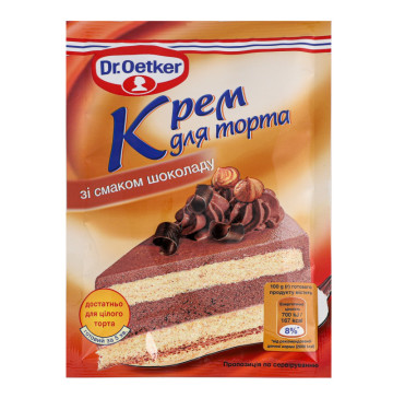 Крем для торта зі смаком шоколаду Dr.Oetker м/у 55г