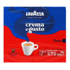 Кава натуральна смажена мелена Crema e Gusto Lavazza в/у 2х250г