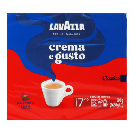 Кава натуральна смажена мелена Crema e Gusto Lavazza в/у 2х250г