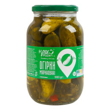 Огірки мариновані стерилізовані Наш продукт і К с/б 1кг Огірки мариновані стерилізовані Наш продукт і К с/б 1кг