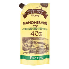 Соус майонезный 40% Экстра Національні українські традиції д/п 300г