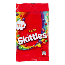 Драже жувальні в різнокольоровій цукровій оболонці Fruits Skittles м/у 95г