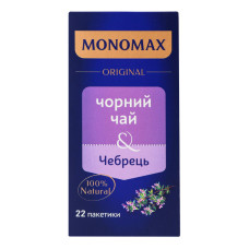 Чай чорний цейлонський байховий дрібний Чебрець Original Monomax к/у 22х2г