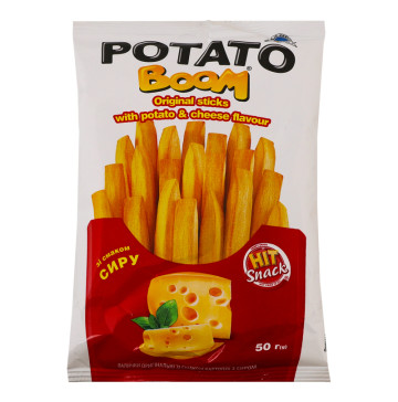 Палички оригінальні зі смаком картоплі з сиром Potato boom м/у 50г