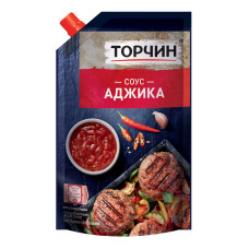 Соус пастеризований Аджика Торчин д/п 180г Соус пастеризований Аджика Торчин д/п 180г