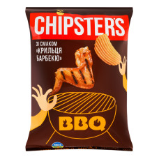 Чіпси картопляні хвилясті Крильця барбекю BBQ Chipster's м/у 120г