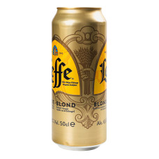 Пиво 0.5л 6.6% светлое пастеризованное Blond Leffe ж/б