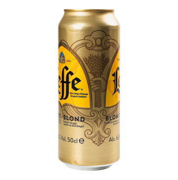 Пиво 0.5л 6.6% светлое пастеризованное Blond Leffe ж/б