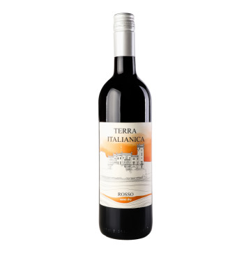 Вино 0.75л 10.5% червоне напівсухе Rosso Terra Italianica пл