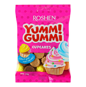 Цукерки желейні Cupcakes Yummi Gummi Roshen м/у 70г