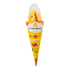 Морозиво 12% двошарове у вафельному цукровому ріжку Mango-yoghurt Three bears м/у 150г Морозиво 12% двошарове у вафельному цукровому ріжку Mango-yoghurt Three bears м/у 150г