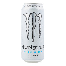 Напій енергетичний безалкогольний сильногазований Monster Energy Ultra з/б 500мл