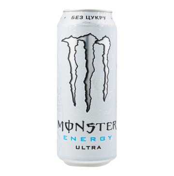 Напій енергетичний безалкогольний сильногазований Monster Energy Ultra з/б 500мл