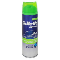 Гель для гоління з алоє Sensitive Skin Gillette 200мл