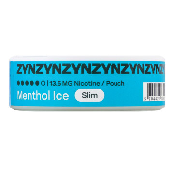Подушечки нікотиновмісні безтютюнові ZYN Slim Menthol ice 20х0.7г