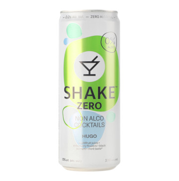 Напій безалкогольний сильногазований соковмісний пастеризований Hugo Zero Shake з/б 330мл