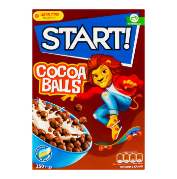 Сніданки сухі зернові Cocoa balls Start! к/у 250г