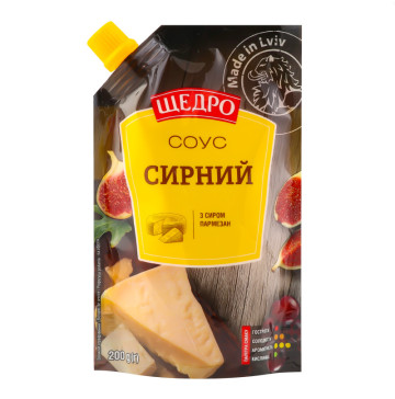 Соус з сиром пармезан Сирний Щедро д/п 200г