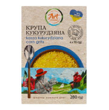 Крупа кукурудзяна Art Foods к/у 4х70г