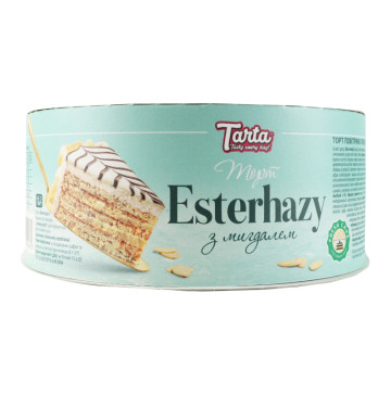 Торт повітряно-горіховий з мигдалем Esterhazу Tarta к/у 430г