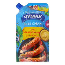 Соус Французьский з гірчицею Чумак д/п 200г Соус Французьский з гірчицею Чумак д/п 200г