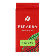 Кава натуральна смажена мелена з ароматом рому Забагліоне Cuba Libre Ferarra в/у 250г