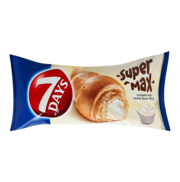 Круасан з начинкою зі смаком ванілі Super Max 7 Days м/у 110г