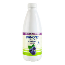 Йогурт 1.5% питний Чорниця Danone п/пл 800г