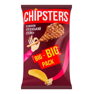 Чипси картопляні Техаський стейк Chipster's м/у 150г