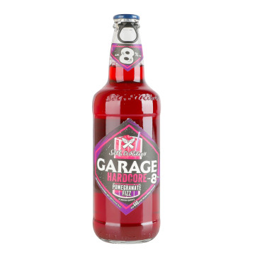 Пиво спеціальне пастеризоване зі смаком гранату Pomegranate fizz Hardcore Seth&Riley's Garage 8% с/пл 440мл