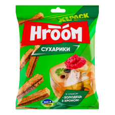 Сухарики житні Холодець з хроном Hroom! м/у 100г