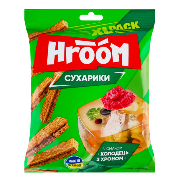 Сухарики житні Холодець з хроном Hroom! м/у 100г