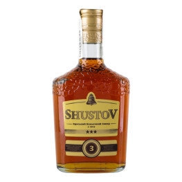 Напій спиртний 0.5л 40% 3 зірки Золота колекція ShustoV пл