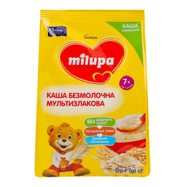 Каша безмолочна для дітей від 7міс суха мультизлакова Milupa м/у 170г