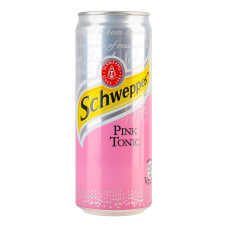 Напій безалкогольний сильногазований Schweppes Pink Tonic з/б 330мл