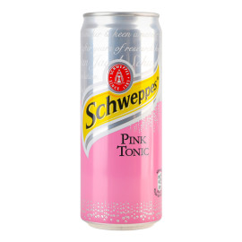 Напій безалкогольний сильногазований Pink Tonic Schweppes з/б 330мл