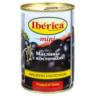 Маслини з кісточкою Iberica з/б 300г