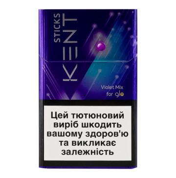 Виріб тютюновмісний для нагрівання з фільтром Kent Sticks Violet Mix 20шт