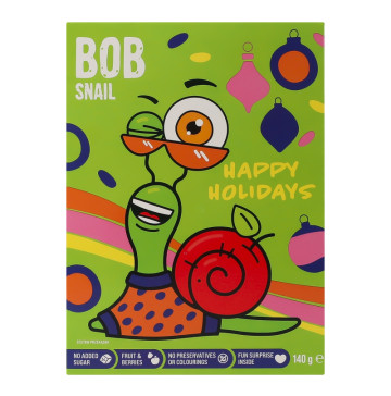 Набір продукції з іграшкою та стікером Різдвяний бокс Bob Snail к/у 140г