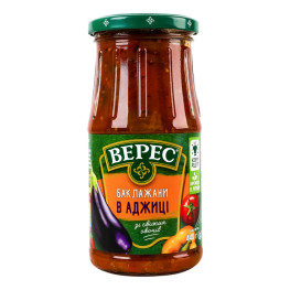 Баклажани в аджиці Верес с/б 530г