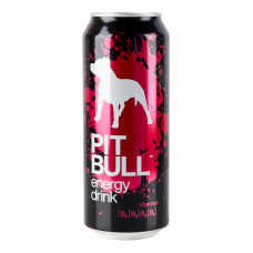 Напій енергетичний безалкогольний сильногазований Pit Bull з/б 0.5л Напій енергетичний безалкогольний сильногазований Pit Bull з/б 0.5л