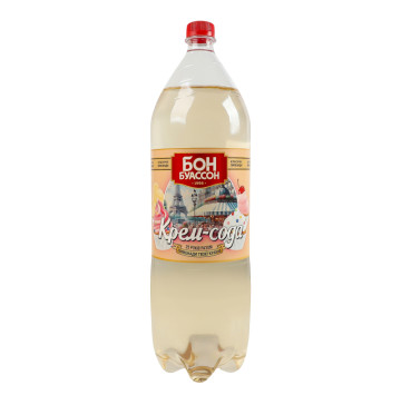 Напій безалкогольний сильногазований на смако-ароматичних добавках Крем-сода Бон Буассон п/пл 2л
