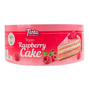 Торт бісквітний Raspberry cake Tarta к/у 450г